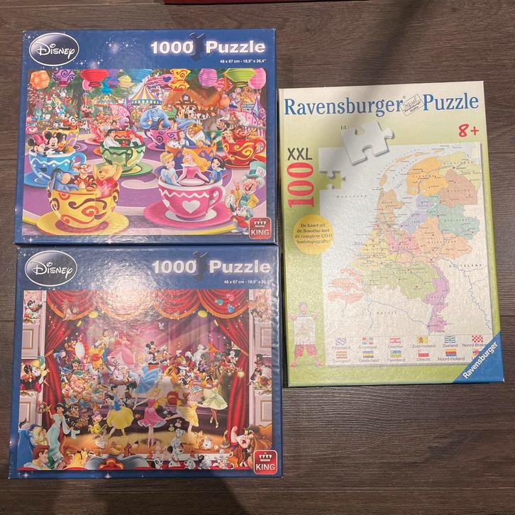 Diverse Puzzels - Disney & Ravensburger, Kinderen en Baby's, Speelgoed | Kinderpuzzels, Gebruikt, 6 jaar of ouder, Meer dan 50 stukjes