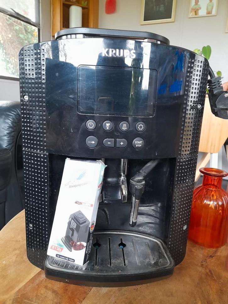 Krups bonen koffiemachine, Witgoed en Apparatuur, Koffiezetapparaten, Gebruikt, Koffiemachine, Stoompijpje, Ophalen of Verzenden