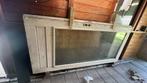Dubbele tuindeur hardhout dubbel glas, Doe-het-zelf en Verbouw, Deuren en Horren, Ophalen, 120 cm of meer, 200 tot 215 cm, Glas