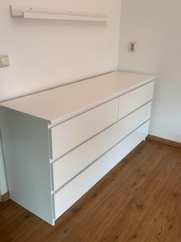 Witte MALM Ladekast met 6 Laden beschikbaar voor biedingen