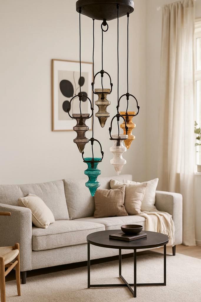 Vintage Nanny Still Stalactitiet hanglamp Vall Saint Lambert, Huis en Inrichting, Lampen | Hanglampen, Zo goed als nieuw, 75 cm of meer