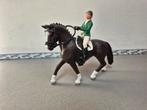 Schleich Hanoveraan merrie met ruiter 42358, Verzamelen, Dierenverzamelingen, Ophalen of Verzenden, Zo goed als nieuw, Paard, Beeldje of Figuurtje