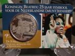 coincard €10 zilver, Beatrix 25 jaar symbool NL munteenheid, Postzegels en Munten, Munten | Nederland, Zilver, Ophalen