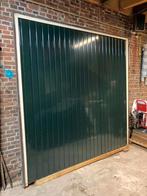 Stalen garagedeur met elektrische motor te koop, Ophalen, Gebruikt