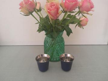 2 Nespresso Pixie Espresso kopjes / Blauw  beschikbaar voor biedingen