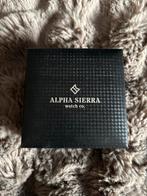 Alpha Sierra Herenhorloge, Ophalen, Zo goed als nieuw, Zwart, Staal