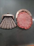 Beursgenoteerde met zilveren sluiting en glazen kraaltjes, Ophalen of Verzenden