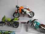 3 Lego motorfietsen, 7291, 31135, 31018 met bouwtekeningen, Ophalen, Zo goed als nieuw, Complete set, Lego