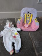 Baby Born autostoel, unicorn pakje en speeltje Zapf creation, Kinderen en Baby's, Speelgoed | Poppen, Ophalen of Verzenden, Zo goed als nieuw