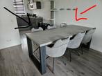 GRATIS mooie betonlook eettafel 90×210cm, Huis en Inrichting, Tafels | Eettafels, Ophalen, Gebruikt, 200 cm of meer, 50 tot 100 cm