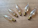 5x gloeilamp 25W E14 fitting kaarsvorm, Minder dan 30 watt, Gloeilamp, E14 (klein), Ophalen of Verzenden