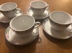 Engelse Thee Kop en Schotels - Set van 4 Porselein, Antiek en Kunst, Antiek | Servies los, Ophalen of Verzenden
