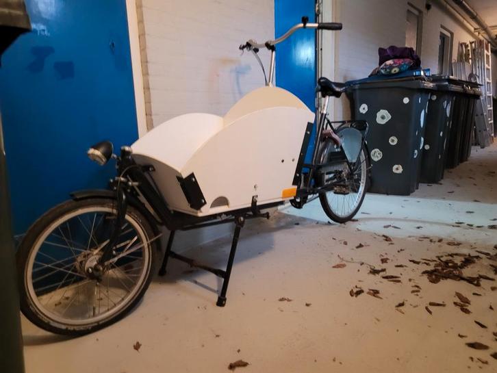 Bakfiets Fietsfabriek, Fietsen en Brommers, Fietsen | Bakfietsen, Gebruikt, Fietsfabriek, 2 kinderen, Huif, Ophalen