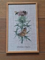 Geborduurde vlinderdistel, Marjolein Bastin, Minder dan 50 cm, Nieuw, Ophalen of Verzenden, Schilderij