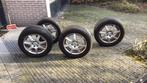 Lichtgewicht velgen met dunlop winterbanden 225/55R16, Auto-onderdelen, Banden en Velgen, Gebruikt, Velg(en), 16 inch, Personenwagen