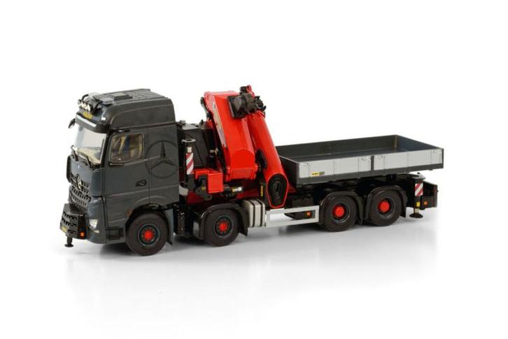PREMIUM LINE; MERCEDES AROCS BIG SPACE 8X4 SWAP BODY, Hobby en Vrije tijd, Modelauto's | 1:50, Nieuw, Bus of Vrachtwagen, Wsi