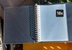 18x 16 rings mappen inclusief insteekhoezen, Ophalen, Zo goed als nieuw