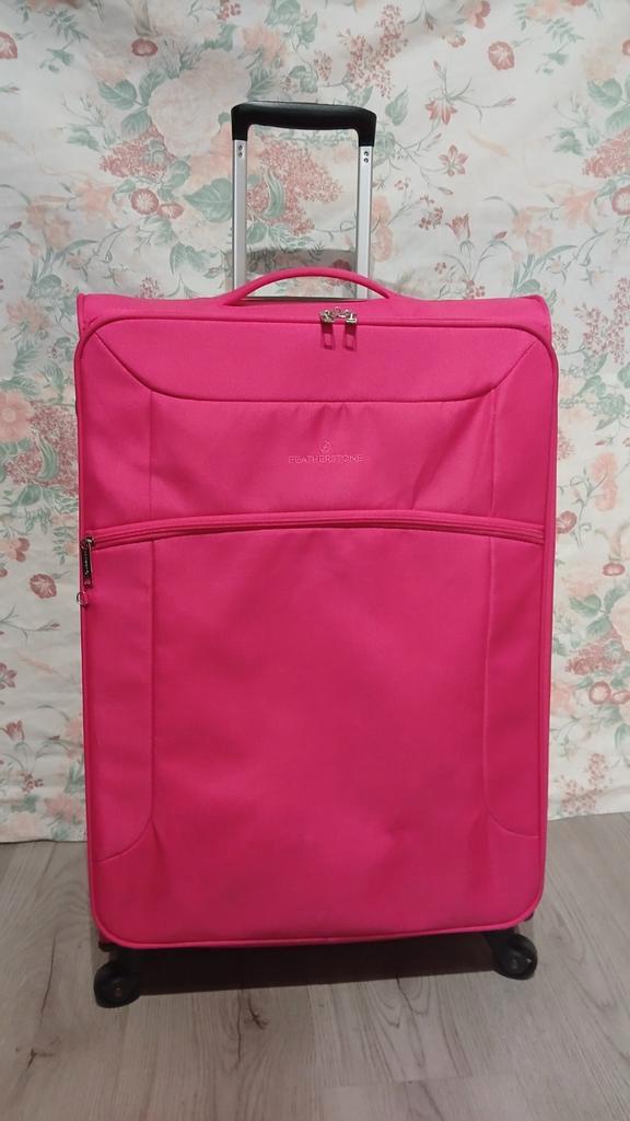 Grote softcase op 4 wielen Featherstone 70 liter 75x45x25 cm, Sieraden, Tassen en Uiterlijk, Koffers, Zo goed als nieuw, Hard kunststof