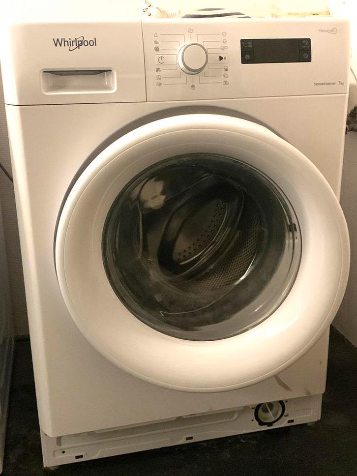 Whirlpool wasmachine, Witgoed en Apparatuur, Wasmachines, Zo goed als nieuw, Voorlader, 6 tot 8 kg, Minder dan 85 cm, 1200 tot 1600 toeren