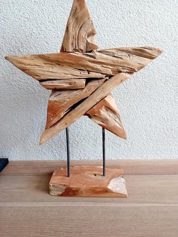Grote Houten Kerstster Decoratie beschikbaar voor biedingen