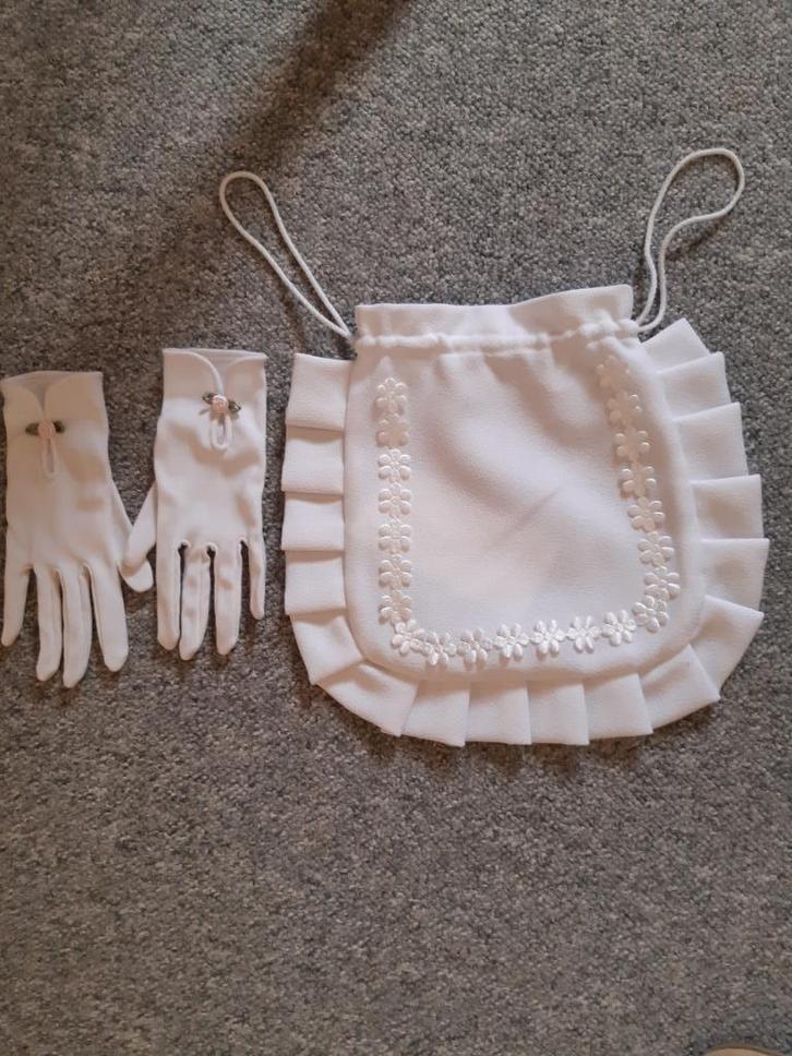 feestelijke handschoentjes + tasje, Kinderen en Baby's, Overige Kinderen en Baby's, Zo goed als nieuw, Ophalen of Verzenden