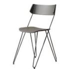 Eetkamerstoel, hout, antraciet, strak, design, elegant, 8, Ophalen, Elegant, design, Zo goed als nieuw, Grijs