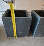 2 vierkante planten bakken 25x25cm, Tuin en Terras, Bloembakken en Plantenbakken, Ophalen of Verzenden, Zo goed als nieuw