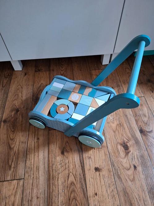 Blokkenkar Little Dutch, Kinderen en Baby's, Speelgoed | Babyspeelgoed, Gebruikt, Overige typen, Met wieltjes, Ophalen