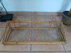 Vintage rotan wandplank met glas, Huis en Inrichting, Ophalen of Verzenden, Gebruikt