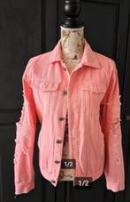 Nieuw stoer roze spijkerjasje, Maat 42/44 (L), Nieuw, Ophalen of Verzenden, Jasje