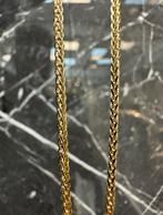 14k gouden vossenstaart ketting 60 cm, Ophalen of Verzenden, Zo goed als nieuw, Goud