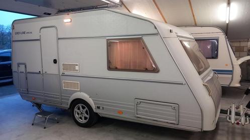 Kip Grey Line Special 44 ekl, 2 enkele bedden, voortent., Caravans en Kamperen, Caravans, Bedrijf, 1000 - 1250 kg, Rondzit, Kip