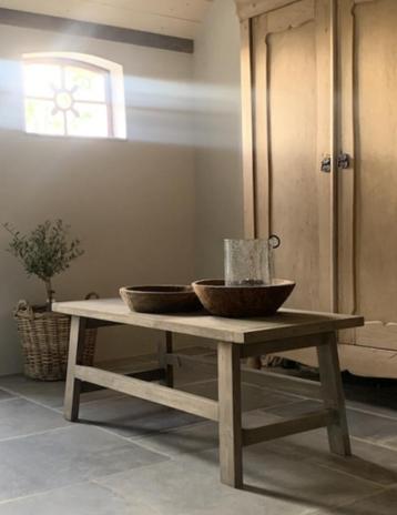 Landelijke salontafel * hout,sober,oud* Huisje Sfeer  beschikbaar voor biedingen