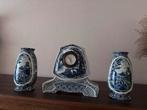 Delfts Blauw Klokkenstel Société Céramique Maastricht, Antiek en Kunst, Antiek | Klokken, Ophalen of Verzenden