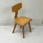 Tof vintage retro schoolstoeltje knutsel kinderstoeltje hout, Gebruikt, Onbekend, Ophalen of Verzenden, Onbekend