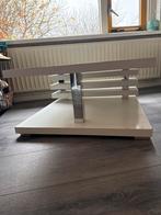 Witte vierkante salontafel - gebruikt, Ophalen, Kunststof, Gebruikt, 50 tot 100 cm