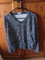 Nieuw jasje jersey stof zwart wit XL, Zwart, Maat 42/44 (L), Nieuw, Ophalen of Verzenden