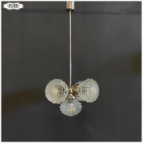 Lamp Hanglamp Kroonluchter van Miroslav Cermak, Huis en Inrichting, Lampen | Kroonluchters, Gebruikt, Glas, Metaal, Ophalen
