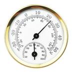 58mm Thermometer & Hygrometer Aluminium Huishouden Ø 5,8 cm, Ophalen of Verzenden, Nieuw, Weerstation