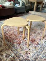 Stool, side table, coffee table ikea set of 2, Ophalen of Verzenden, Zo goed als nieuw, Hout