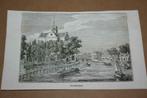 Antieke gravure - Ouderkerk (aan de Amstel) - 1841 !!, Antiek en Kunst, Kunst | Etsen en Gravures, Ophalen of Verzenden