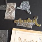 Collectie metalen drukwerk cliché's, Verzamelen, Verzenden, Gebruikt, Overige typen