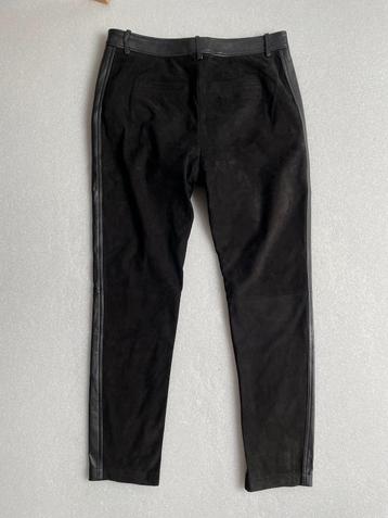 zwarte echt leren broek maat 42 beschikbaar voor biedingen
