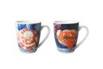 2 mokken bloemen Heinen delfts blauw, Ophalen of Verzenden, Nieuw, Overige stijlen, Kop(pen) en/of Schotel(s)