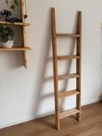 Handgemaakte decoratief ladder (eikenhout), Ophalen, Zo goed als nieuw
