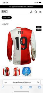 MatchWorn shirt Leroy Fer Feyenoord met certificaat, Shirt, Ophalen of Verzenden, Zo goed als nieuw, Feyenoord