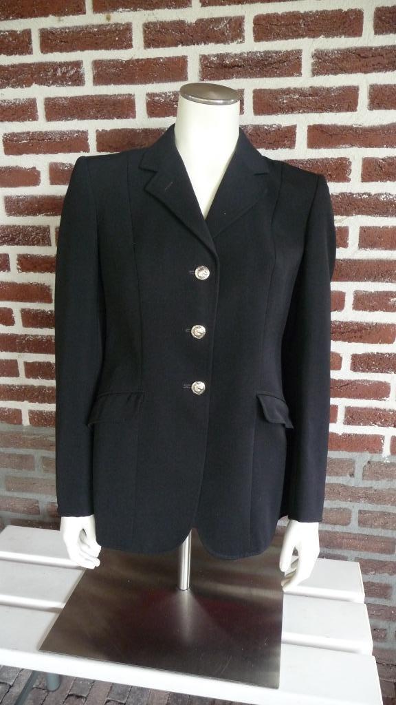 Zwarte Horka Wedstrijdjasje Maat 44, Dieren en Toebehoren, Paardrijkleding, Zo goed als nieuw, Dames, Bovenkleding, Ophalen of Verzenden