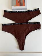 Ondergoed  Calvin Klein 1996 Modern Thong - 2 Pack maat S, Kleding | Dames, Calvin Klein, Ophalen of Verzenden, Bruin, Setje