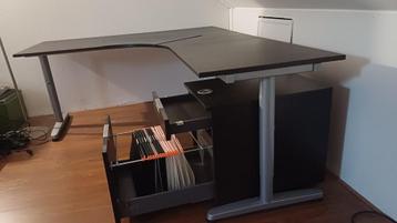 Ikea Hoekbureau - Galant (Hoek + 80cm Verlengstuk) - Zwart - afbeelding 3