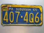 Originele kentekenplaat USA, 1960, Ophalen of Verzenden, Gebruikt, Auto's